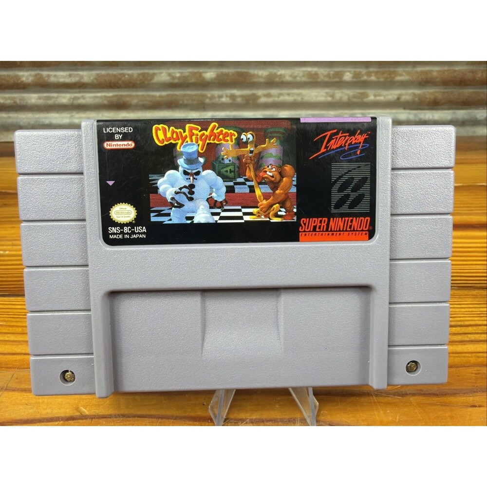 Clayfighter Clay Fighter Super Nintendo SNES Game - Tested Working & Authentic!